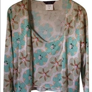 John Galliano Camisole & Cardigan Set